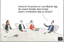 Cartoon: Steigerung der Mobile-App-Nutzung