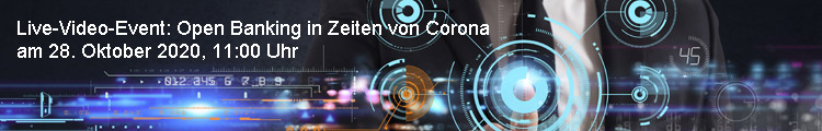 Live video event: Open Banking in times of Corona