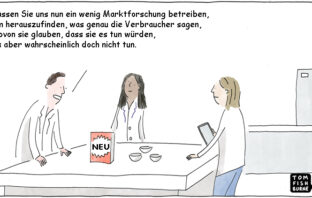 Cartoon: Worauf es bei Marktforschung ankommt