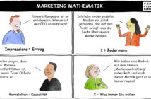 Cartoon: Mathematik im Marketing