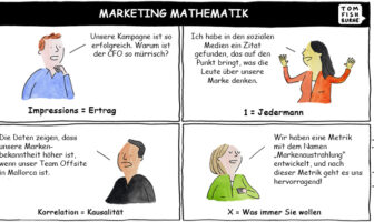 Cartoon: Mathematik im Marketing