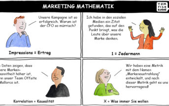 Cartoon: Mathematik im Marketing