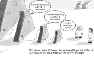 Cartoon: Wenn KI die KI überwacht