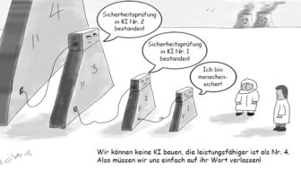 Cartoon: Wenn KI die KI überwacht