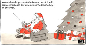 Cartoon: Verbraucherbewertungen sind nicht nur zur Weihnachtszeit wichtig